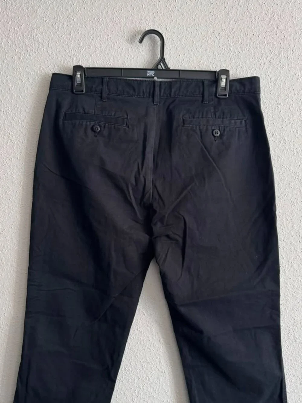 Cremieux Comfort Stretch Pants 36x30 Men's Black Tapered Leg Madison Fit Chino
